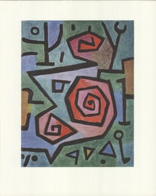 Paul Klee - Heroic Roses - 1990 Offset Lithograph 19.75" x 15.75"