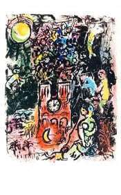 Marc Chagall - L'arbre de Jesse - 1963 Offset Lithograph 12.5" x 9.75"
