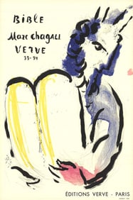 Marc Chagall - Moses - 1956 Lithograph 25.25" x 16.5"
