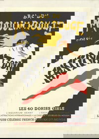 Rene Gruau - Moulin Rouge Paris - 1950 Lithograph 26" x 17.5"