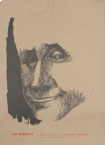 Antonio Frasconi - On Brecht - 1962 Lithograph 26" x 19"