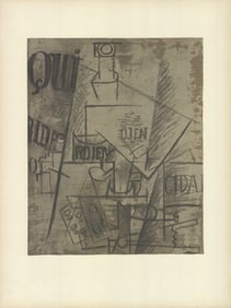 Pablo Picasso - Papiers Colles - 1966 Lithograph 25.25" x 19"