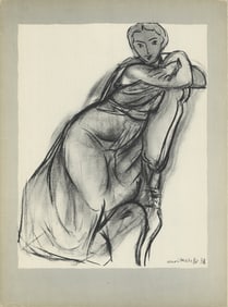 Henri Matisse - Portrait IV - 1952 Lithograph 14" x 10.25"