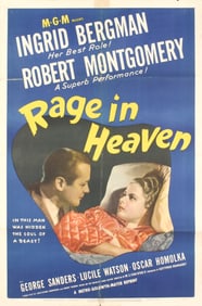 Artist Unknown - Rage in Heaven - 1941 Offset Lithograph 40.75" x 27"
