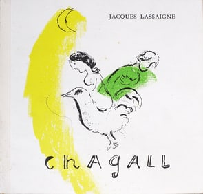 Marc Chagall - Rooster With Crescent - 1957 Lithograph 9" x 8"