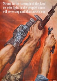 David Stone Martin - Strong in the Strength of the Lord... - 1942 Lithograph 40" x 28"