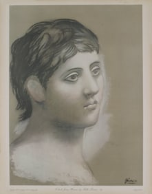 Pablo Picasso - Tete de Jeune HommeModern - 1948 Pochoir 26" x 20"