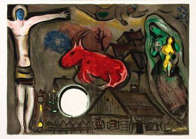 Marc Chagall - The Crucifixion - 1950 Lithograph 15" x 22"