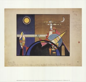 Wassily Kandinsky - The Great Tower of Kiew - 1993 Offset Lithograph 17" x 17.75"