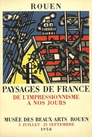 Fernand Leger - The Yellow House - 1958 Lithograph 34.25" x 23"