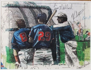 Dwight Baird - Around the Cage - 1991 Watercolor - SIGNED 8" x 10"