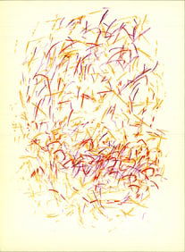 Jean Rene Bazaine - Composition III - 1968 Lithograph 15" x 11"