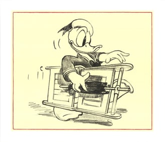 Walt Disney - Donald Duck - 1975 Offset Lithograph 20" x 23.25"