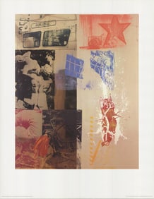 Robert Rauschenberg - Favor Rites (No Text) - 1994 Offset Lithograph 35.5" x 27.5"