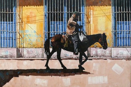 Dwight Baird - Hasta La Victoria Siempre - 2010 Acrylic - SIGNED 18" x 24"