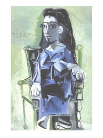 Pablo Picasso - Jacqueline Assie avec son Chat Noir - 2019 Offset Lithograph 31.5" x 23.5"