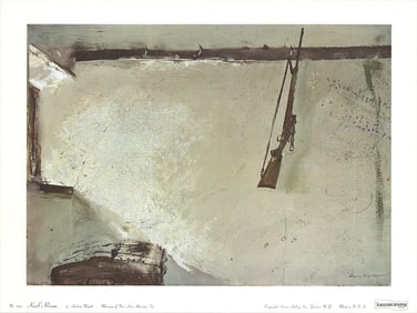 Andrew Wyeth - Karl's Room - 1970 Offset Lithograph 14" x 16"
