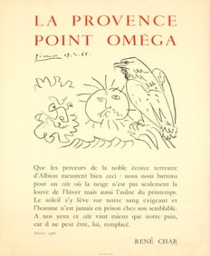 Pablo Picasso - La Provence - 1966 Lithograph 25.25" x 18.25"
