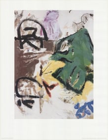 Don van Vliet - Parapliers the Willow Dipped - Offset Lithograph 35.5" x 27.5"