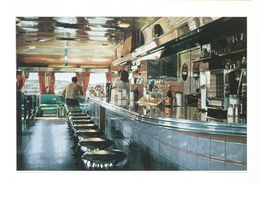 Ralph Goings - Ralph's Diner (no text) - 1975 Offset Lithograph 23.75" x 31.5"