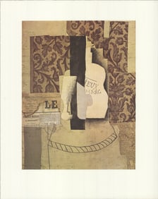 Pablo Picasso - Still Life, Bottle and Glass - 1990 Offset Lithograph 19.75" x 15.75"