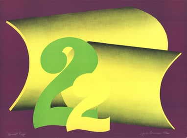 Faith Brusca - Take 22 - 1972 Serigraph - SIGNED 22.25" x 30"