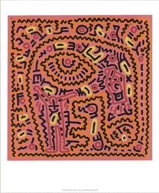 Keith Haring - Untitled, 1984 - 2009 Offset Lithograph 23" x 19"