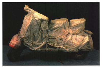 Javacheff Christo - Wrapped Vespa - 2004 Offset Lithograph 23.25" x 33"