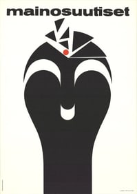 Lasse Hietala - Advertisement News (Mainosuutiset) - 1970 Lithograph 39.5" x 27.5"