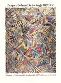Jasper Johns - Drawings 1970-80 - 1981 Offset Lithograph 30" x 22.25"