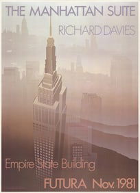 Richard Davies - Empire State Building - 1981 Offset Lithograph 33.5" x 24.5"