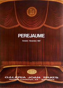 Borrel Guinart Perejaume - Galeria Joan Prats - 1987 Offset Lithograph 30" x 21.5"