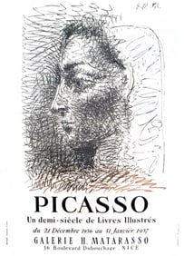 Pablo Picasso - Galerie H. Matarasso - 1956 Offset Lithograph 27.5" x 19.75"