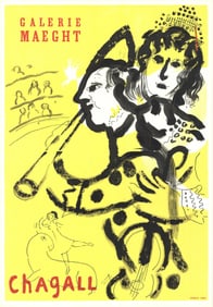 Marc Chagall - Galerie Maeght - 1969 Lithograph 27" x 19"