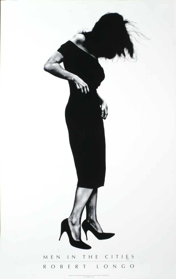 Robert Longo - Gretchen #2 - 1991 Offset Lithograph 39.75" x 25.5": "Gretchen #2" by Robert Longo, 1991 Unsigned Offset Lithograph. Paper size is 39.75 x 25.5 inches, with an image size of 39.75 x 25.5 inches. The Offset Lithograph is from an unknown edition size. and