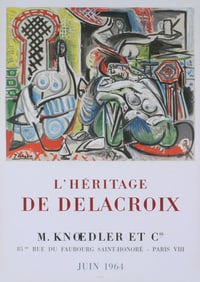 Pablo Picasso - L?Heritage de Delacroix - 1964 Lithograph 28.5" x 20"