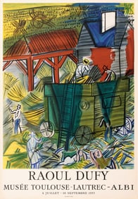 Raoul Dufy - Musee Toulouse Lautrec - 1955 Lithograph 29" x 20.5"