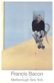 Francis Bacon - Seated Man - 1984 Offset Lithograph 39" x 25.5"