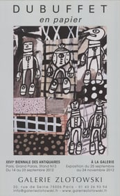 Jean Dubuffet - Sequence XXX - 2012 Offset Lithograph 25.5" x 15.75"
