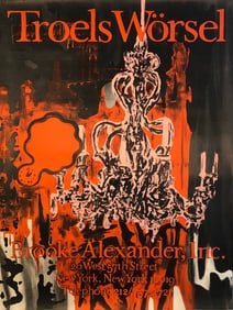 Troels Worsel - Untitled - 1985 Serigraph 53" x 39.25"