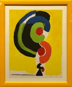 Sonia Delaunay - Composition pour XXieme Siecle - 1972 Lithograph 12.25" x 9.5"
