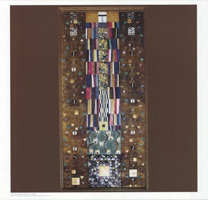 Gustav Klimt - Dekoratives Panneau - 2010 Offset Lithograph 17" x 17.75"