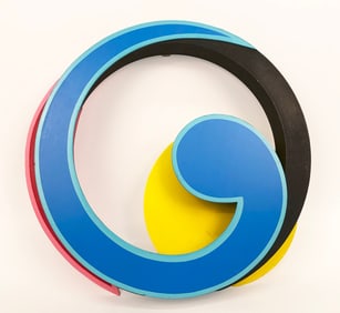 Clifford Singer - Etude In Resonance (Jupiter) - 1991 Sculpture - SIGNED 16" x 17"