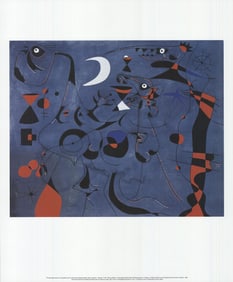 Joan Miro - Figures at Night Guided by the Phosphorescent Tracks of Snails - 2010 Offset Lithograph