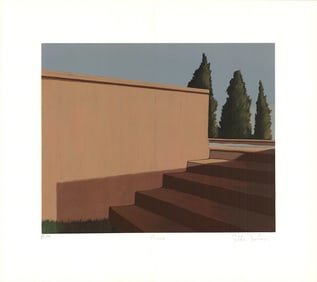 Gretchen Dow Simpson - Florence, Italy - 1992 Serigraph - SIGNED 20.25" x 22.75"