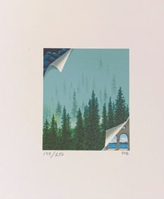 Fanny Brennan - Morning Mist - 1992 Lithograph - SIGNED 7" x 6"
