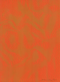 Henry Pearson - Nue Orange - 1975 Serigraph - SIGNED 29.5" x 21.75"