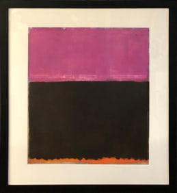 Mark Rothko - Pink, Black, Orange, 1953 - Offset Lithograph 34.5" x 28"