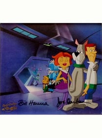 Hanna & Barbera - The Jetson Movie - 1990 Celluloid Picture - SIGNED 14.25" x 15.25"