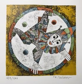 Finsterer - Traumtanzer - 1976 Lithograph - SIGNED 16" x 12.25"